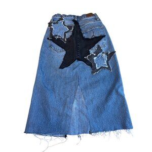 BDG denim star midi skirt size 25